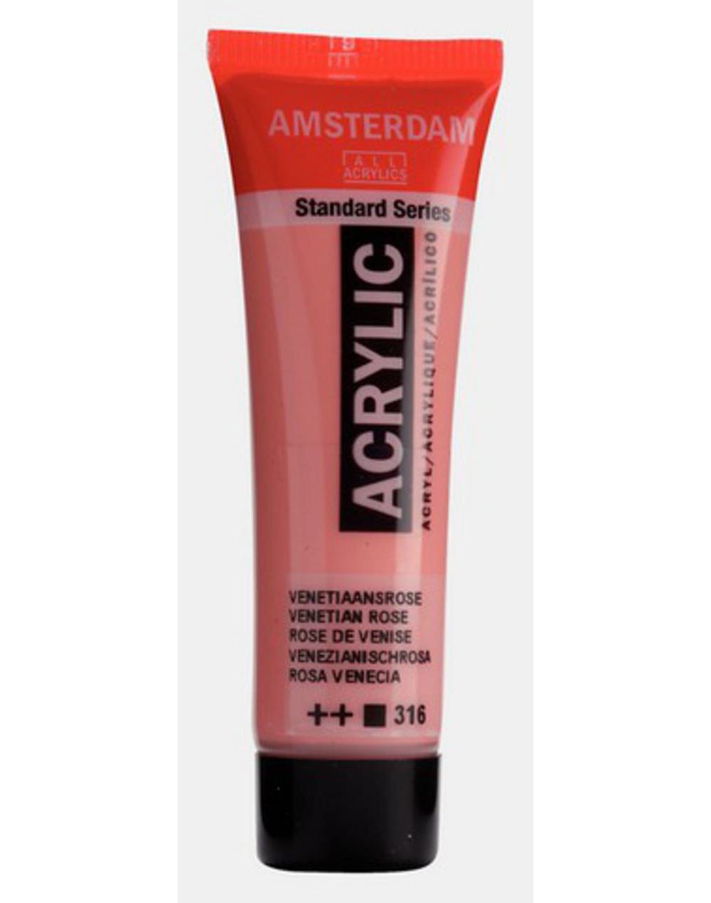 Amsterdam, Acrylic, Art & School, Paint, 20ml, 974510, Venetian Rose